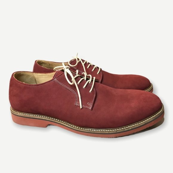 1901 Other - 1901 Red Wine Suede Leather Oxford Shoes 12M EUC